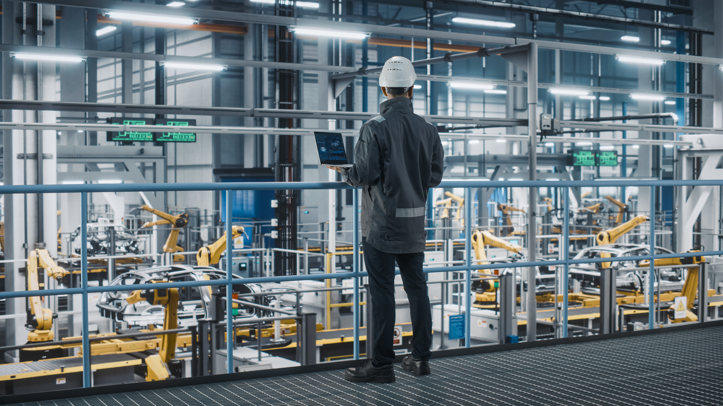 Plant Manager Observing Condition Monitoring